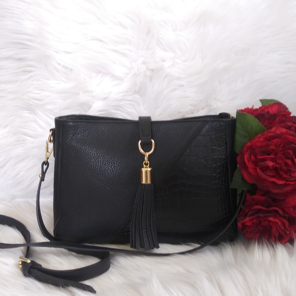 NWT VERA PELLE ITALIAN LEATHER CROSSBODY SHOULDER BAG - Picture 2 of 7